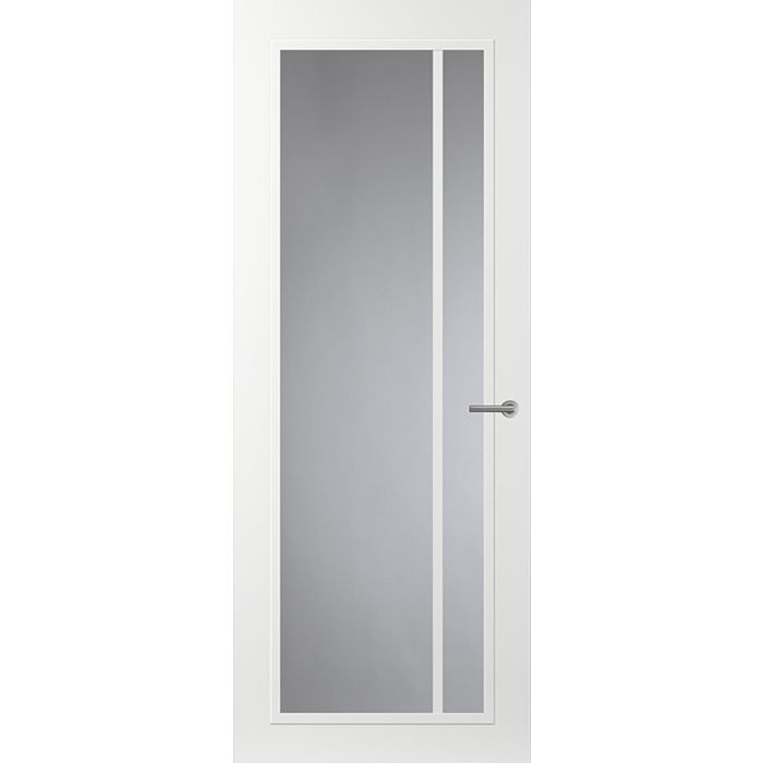 Svedex Front FR502 Glasdeur met witte glaslatten (maatwerk)