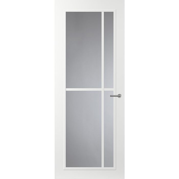 Svedex Front FR503 Glasdeur met witte glaslatten (maatwerk)