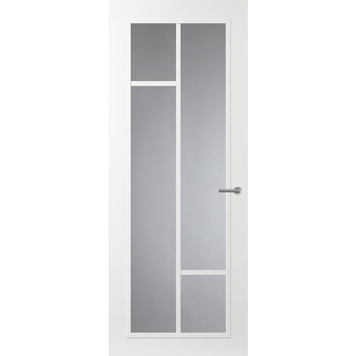 Svedex Front FR508 Glasdeur met witte glaslatten (maatwerk)