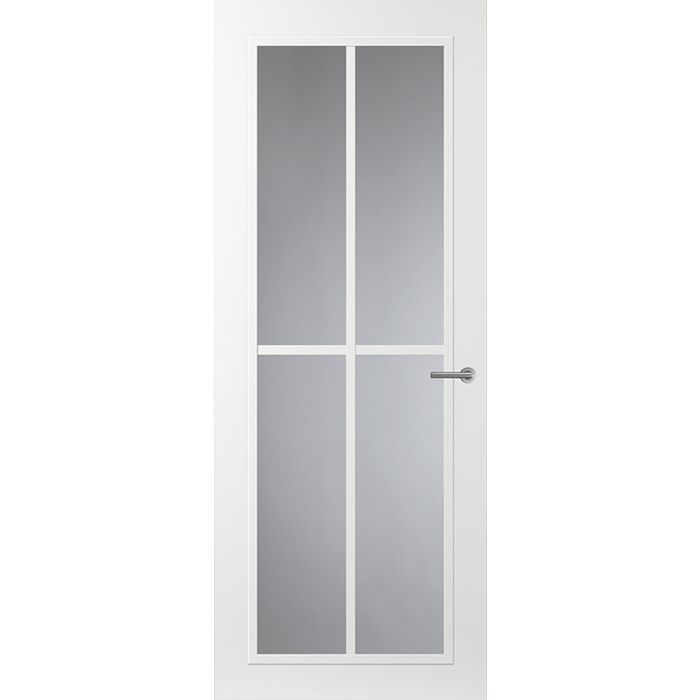 Svedex Front FR510 Glasdeur met witte glaslatten (maatwerk)