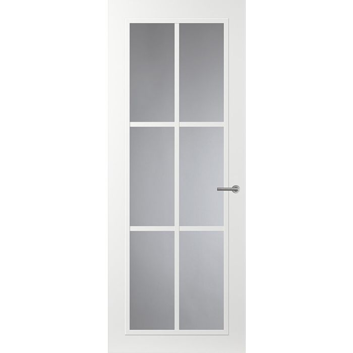 Svedex Front FR511 Glasdeur met witte glaslatten (maatwerk)