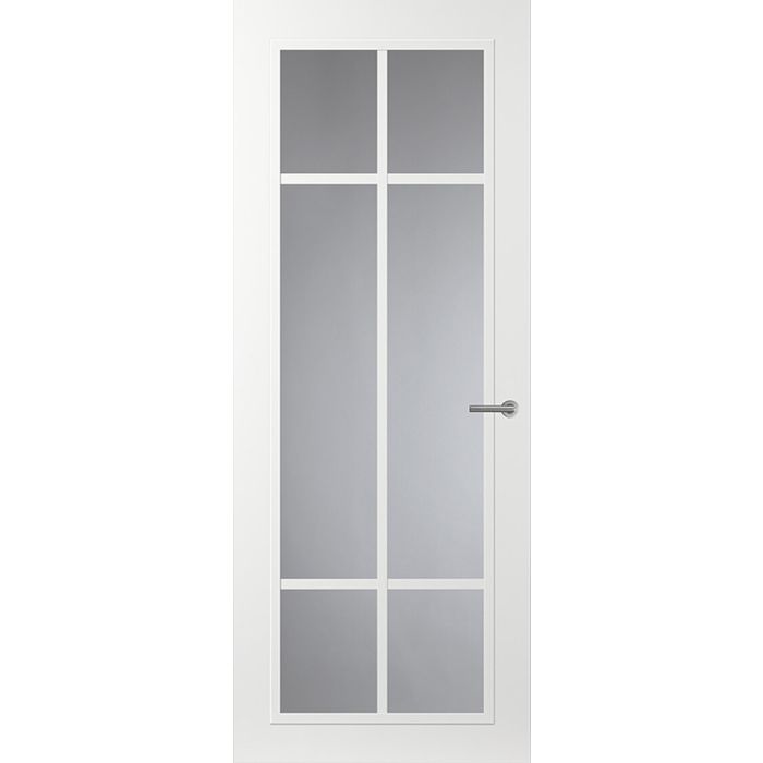 Svedex Front FR513 Glasdeur met witte glaslatten (maatwerk)