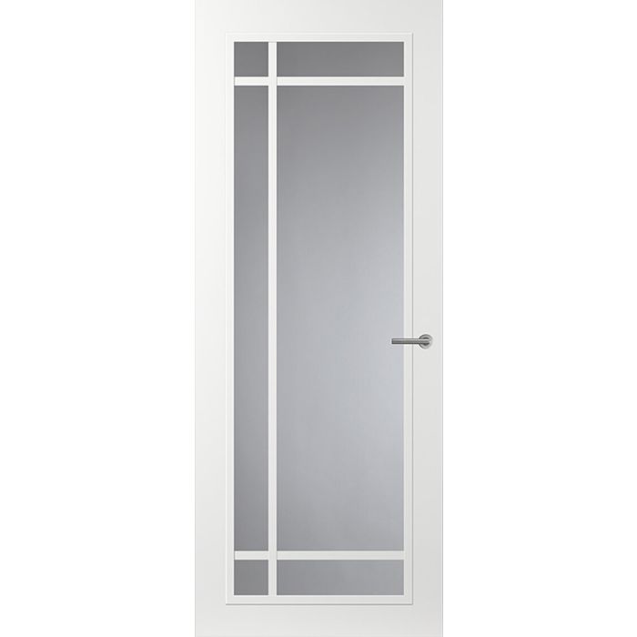Svedex Front FR514 Glasdeur met witte glaslatten (maatwerk)