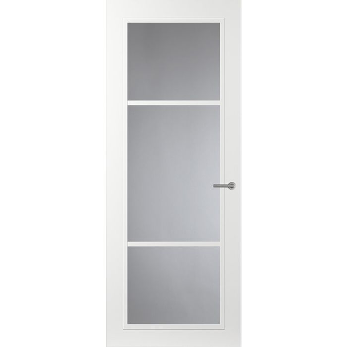 Svedex Front FR515 Glasdeur met witte glaslatten (maatwerk)