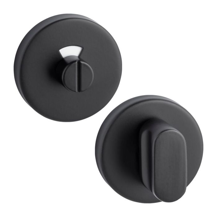 Weekamp Set Toiletgarnituur Black rond 53 mm