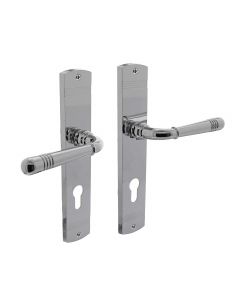 Intersteel Deurkruk Emily op schild profielcilindergat 72 mm chroom