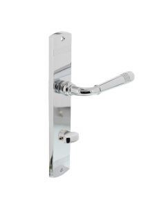 Intersteel Deurkruk Emily op schild 235x45x8 mm met WC63/8 mm chroom