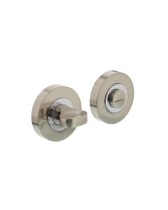 Intersteel Rozet toilet-/badkamersluiting rond chroom/nikkel mat