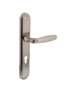 Intersteel Deurkruk Bjorn op schild profielcilindergat 72 mm nikkel mat