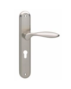 Intersteel Deurkruk George op schild profielcilindergat 55 mm nikkel mat