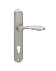 Intersteel Deurkruk George op schild profielcilindergat 72 mm nikkel mat