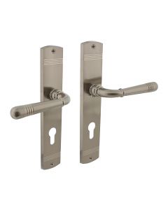 Intersteel Deurkruk Emily op schild profielcilindergat 72 mm nikkel mat