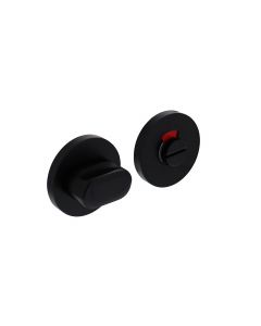 Intersteel Rozet met toilet-/badkamersluiting Ø55x8 mm aluminium zwart