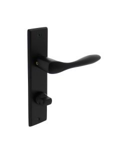 Intersteel Deurkruk Banaan met schild 181x41x7mm WC63/8mm mat zwart