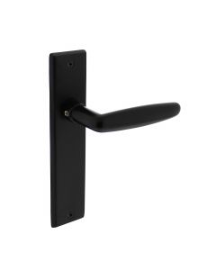 Intersteel Deurkruk Sophie met schild 181x41x7mm blind mat zwart