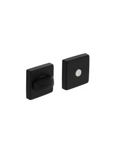 Intersteel Rozet toilet-/badkamersluiting 50x50x10 mm aluminium zwart