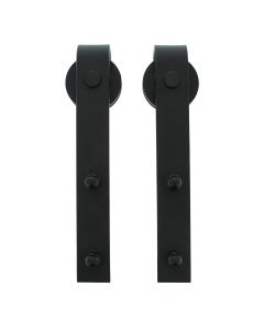 Intersteel Set van 2 hangrollen Basic zwart