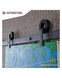 Intersteel Schuifdeursysteem Modern Top mat zwart