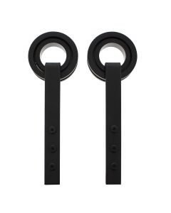 Intersteel Set van 2 hangrollen Modern 255 mm mat zwart