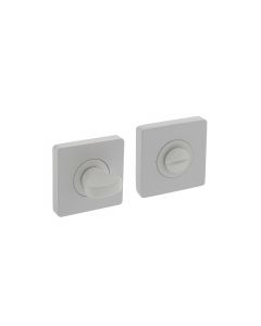 Intersteel Rozet met toilet-/badkamersluiting vierkant 55x55x10 mm wit