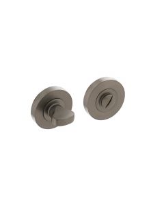 Intersteel Rozet met toilet-/badkamersluiting Ø52x10mm antracietgrijs