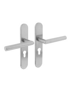 Intersteel Deurkruk Jura op schild profielcilindergat rvs geborsteld