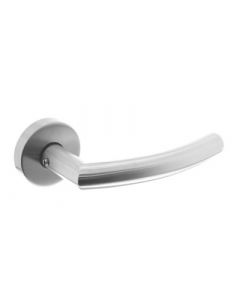 Intersteel -  deurkruk Half rond/Hoek (RVS ATP)  cilinderplaatjes