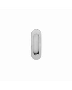 Intersteel Schuifdeurkom ovaal 120x40mm blind rvs geborsteld