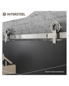 Intersteel Schuifdeursysteem Modern Top rvs geborsteld