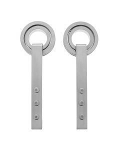 Intersteel Set van 2 hangrollen Modern 255 mm rvs geborsteld