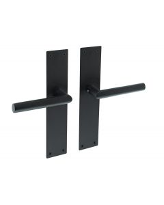 Intersteel Deurkruk Jura met schild 250x55x2mm blind zwart