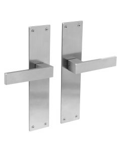 Intersteel Deurkruk Amsterdam met schild 250x55x2mm blind rvs geborsteld