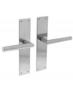 Intersteel Deurkruk Jura met schild 250x55x2mm  blind rvs geborsteld