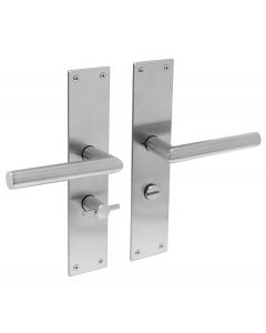 Intersteel Deurkruk Jura met schild WC63/8 rvs geborsteld