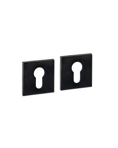 Intersteel Cilinderrozetten verdekt 53x53x6mm PVD zwart