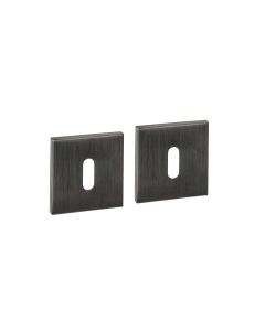 Intersteel Sleutelrozetten verdekt 53x53x6mm PVD antraciet
