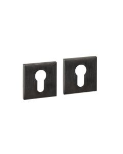 Intersteel Cilinderrozetten verdekt 53x53x6mm PVD antraciet