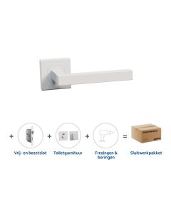 Skantrae Sluitwerkpakket 2042 Squared 16 Regular toilet WIT