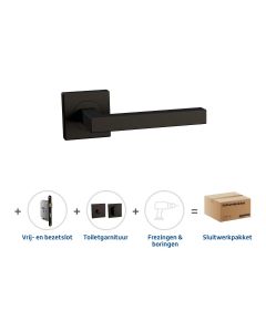 Skantrae Sluitwerkpakket 2038 Squared toilet ZWART