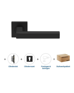 Skantrae Sluitwerkpakket 2052 Squared 20 regular cilinder ZWART