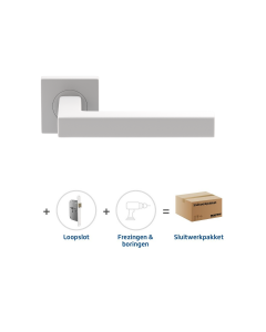 SKantrae Sluitwerkpakket 2055 Squared 20 regular loop WIT