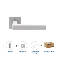Skantrae Sluitwerkpakket 2057 Squared 20 regular sleutel WIT