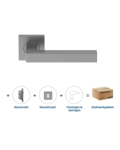 Skantrae Sluitwerkpakket 2061 Squared 20 regular sleutel RVS