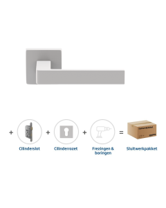 Skantrae Sluitwerkpakket 2080 Quadrate 28 regular cilinder WIT