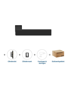 Skantrae Sluitwerkpakket 835 Quadrate 28 minimal cilinder ZWART