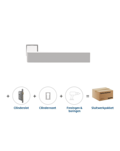 Skantrae Sluitwerkpakket 836 Quadrate 28 minimal cilinder WIT