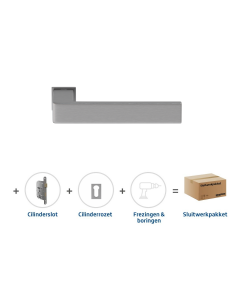 Skantrae Sluitwerkpakket 837 Quadrate 28 minimal cilinder RVS