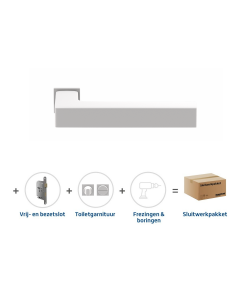 Skantrae Sluitwerkpakket 854 Squared 20 minimal toilet WIT