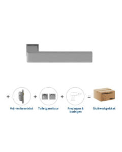 Skantrae Sluitwerkpakket 857 Quadrate 28 minimal toilet RVS
