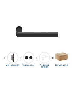 Skantrae Sluitwerkpakket 859 Orbit 19 minimal toilet ZWART